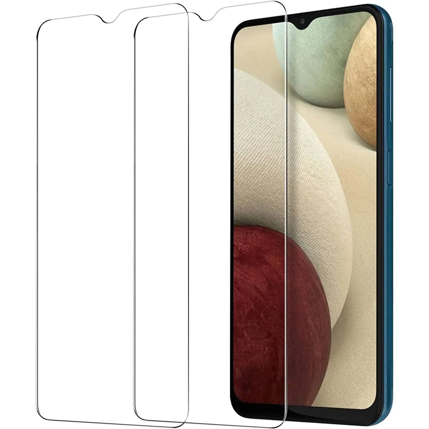 Entronix Clear Screen Protector Compatible with Galaxy A02 - 2-Piece Combo