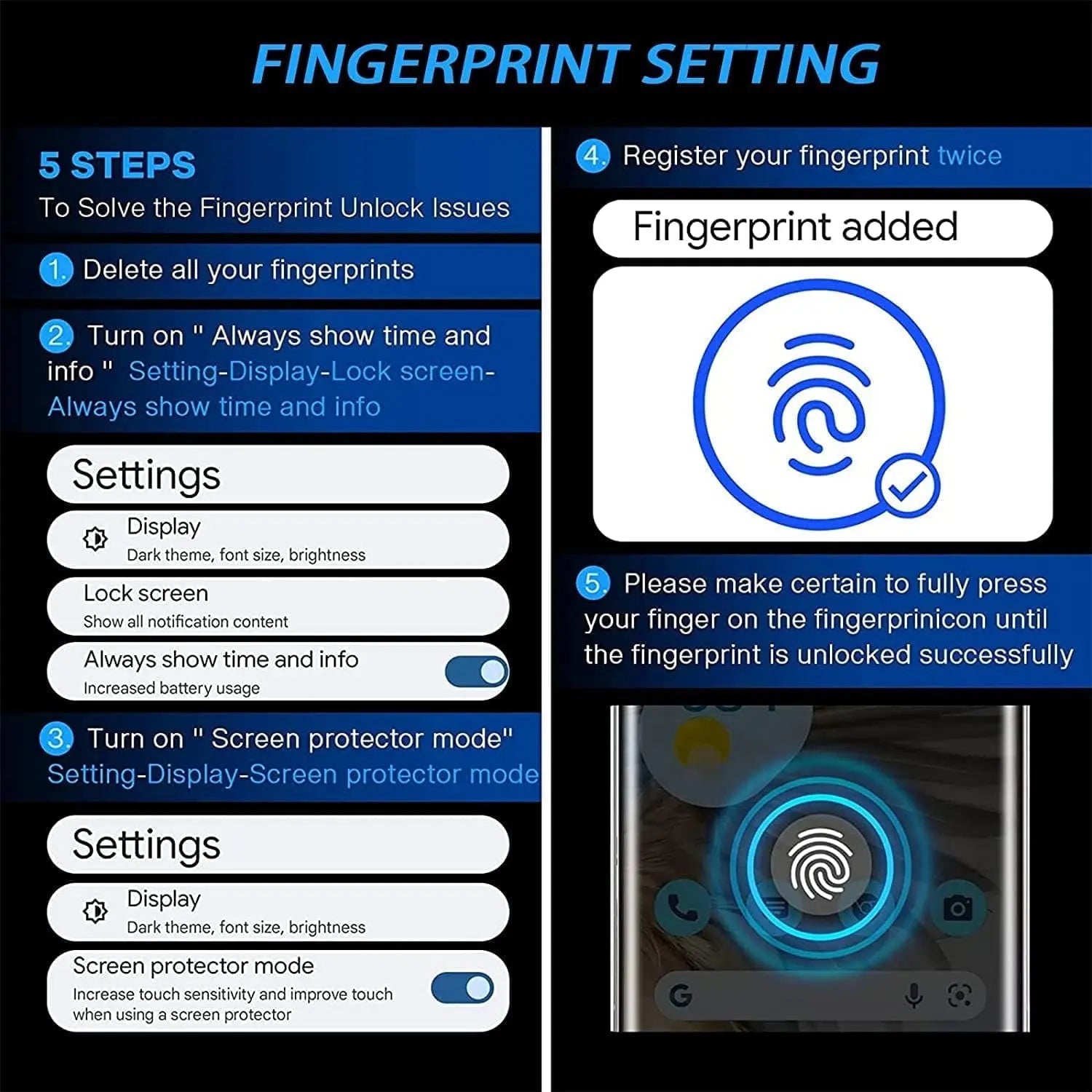 Entronix Clear Screen Protector Compatible with Galaxy A55 - 3-Piece Combo