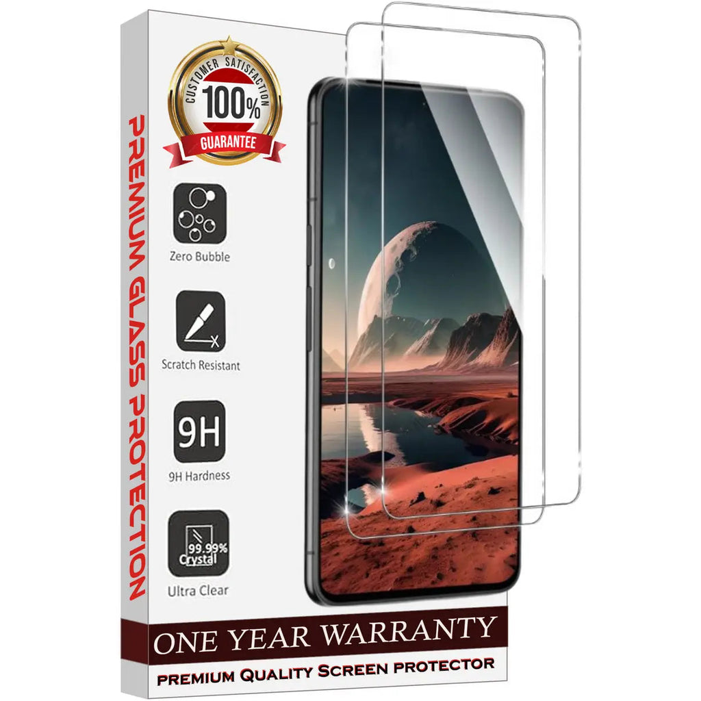 Entronix Clear Screen Protector Compatible with Galaxy A02 - 2-Piece Combo